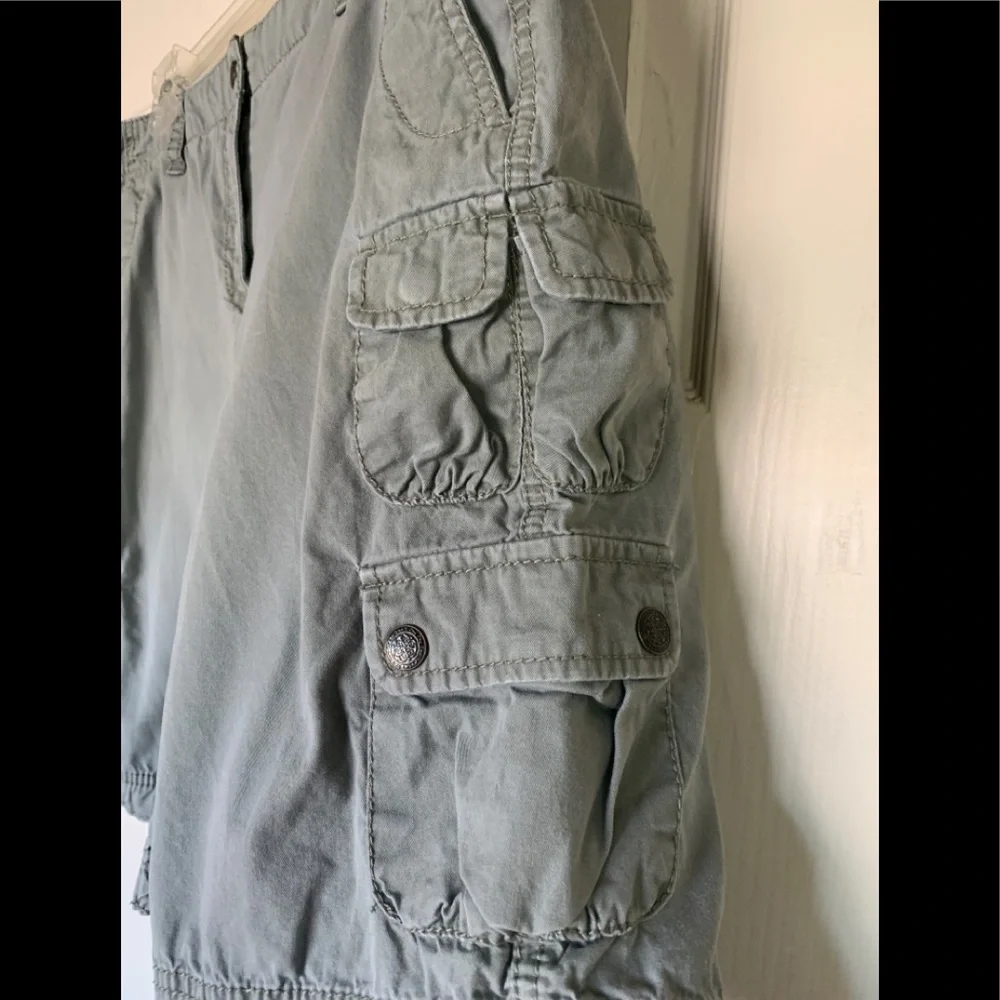 Loft Army Green Khaki Cargo Shorts